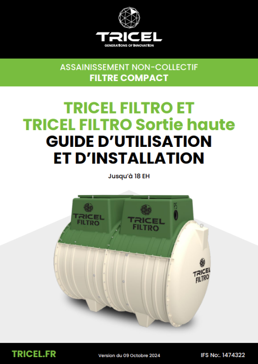 Tricel filtro guide d'utilisation